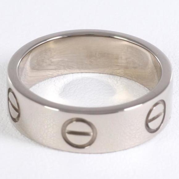 CARTIER Love K18WG Ring Size 9.5 Total Weight Approx. 6.3g Jewelry Wrapping - Picture 4 of 7